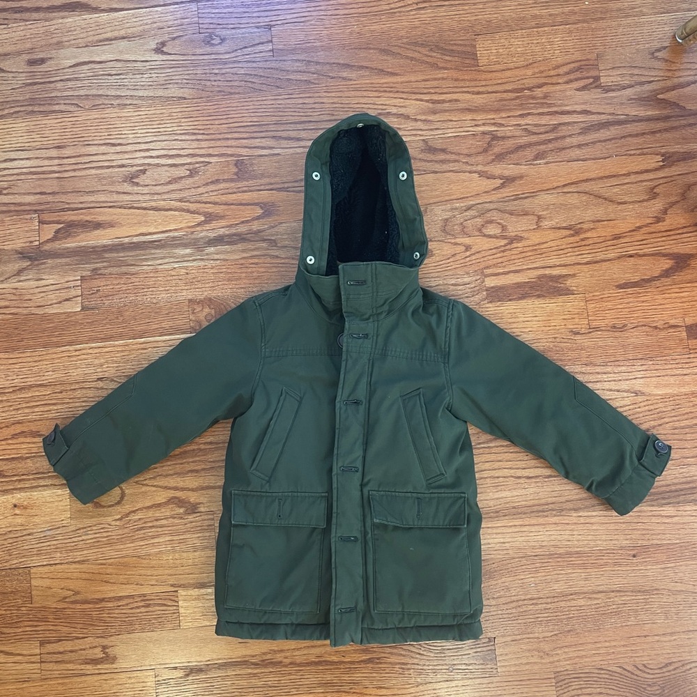 Crewcuts Kids Green Hooded Jacket